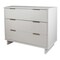 Manhattan Comfort Granville White 3-Drawer Dresser and 2-Drawer Nightstand, Set of 2 GRAN041 - alternate 4